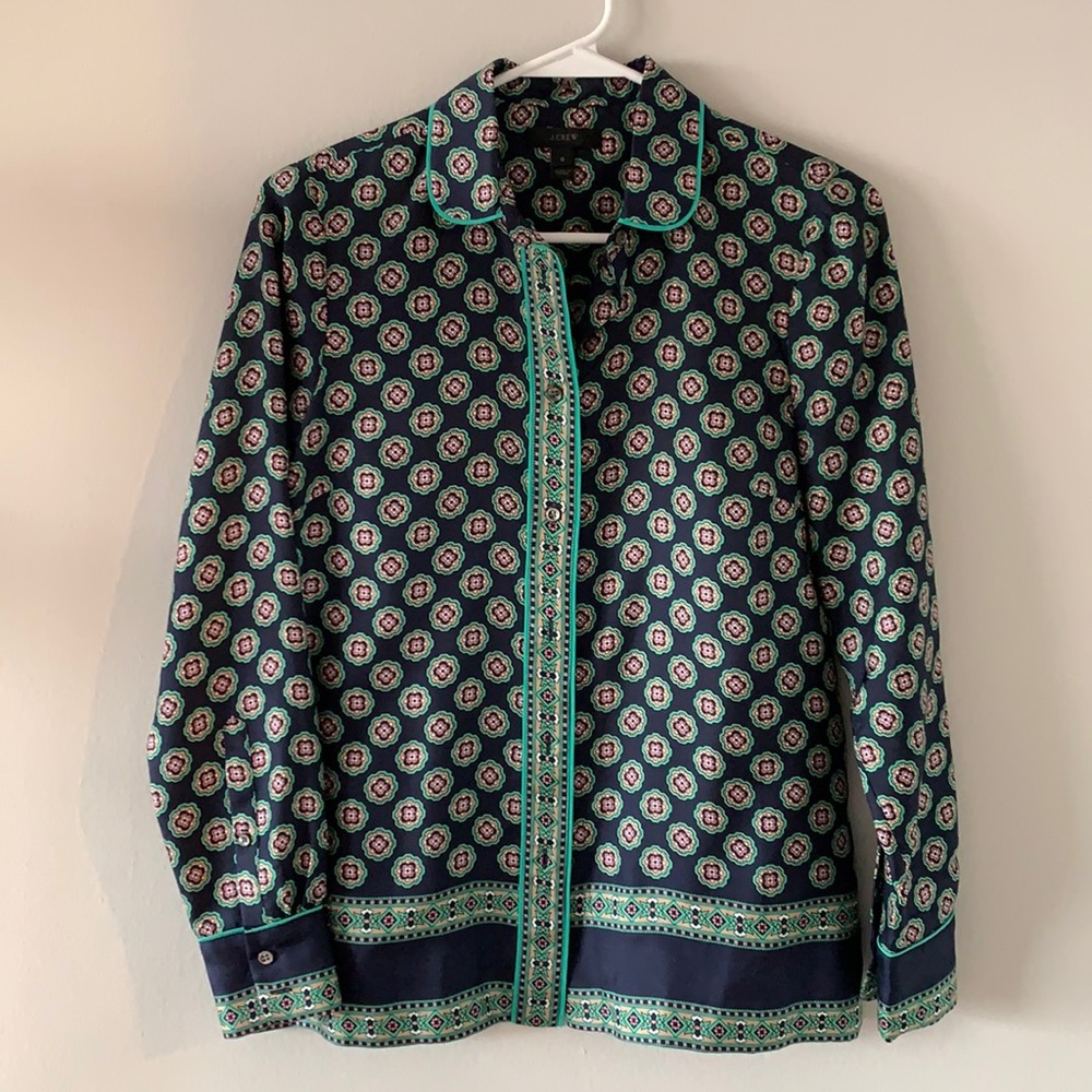 J.Crew 100% Silk Shirt